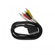 Аудио видео кабел SCART-4RCA, 1.5метра