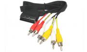 Аудио видео кабел SCART - 6RCA, 1метър
