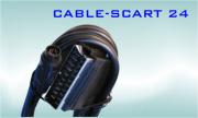 Аудио видео кабел SCART 24 - 8p MOVIE, 1.5метра